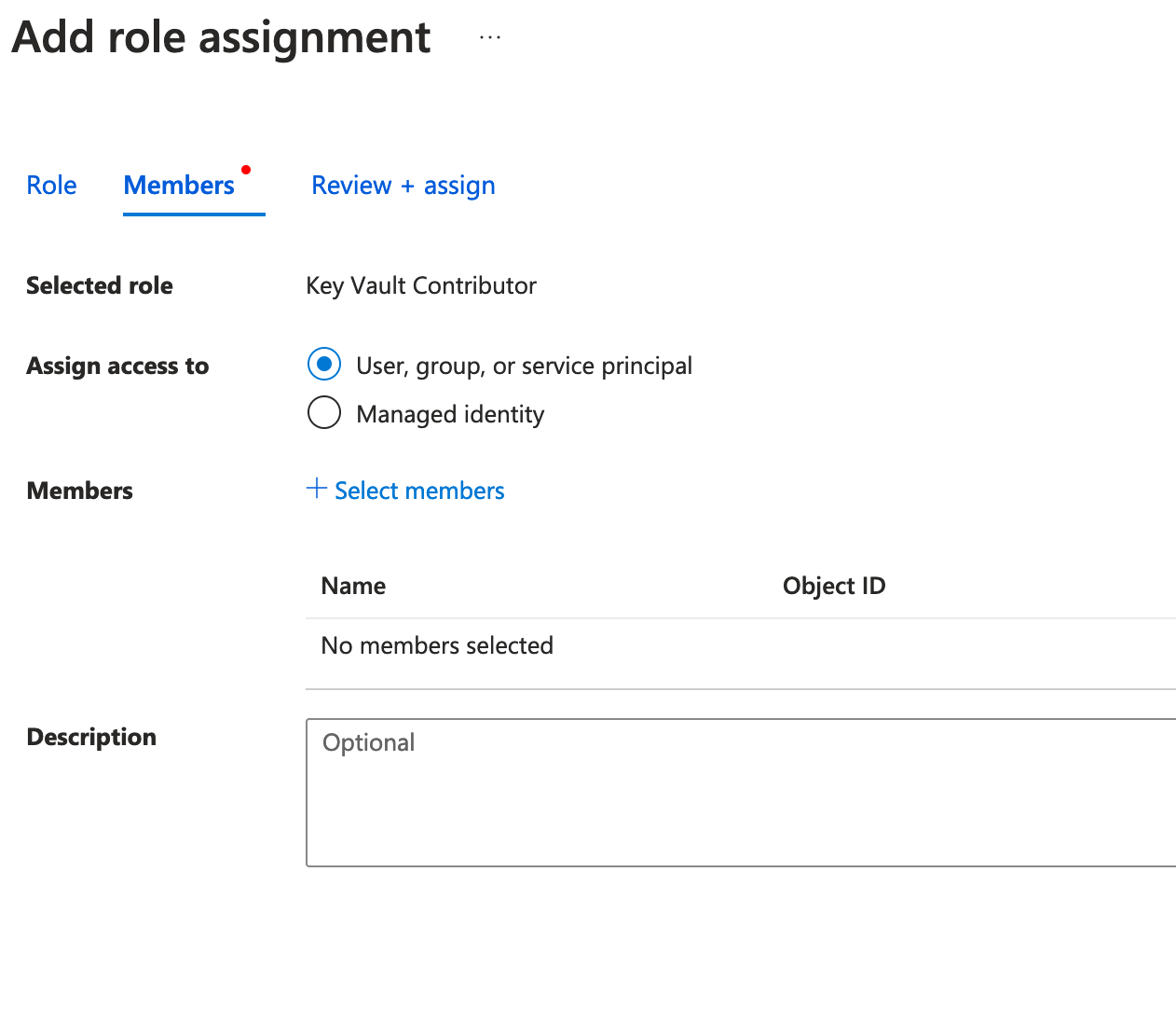 Azure role assignments